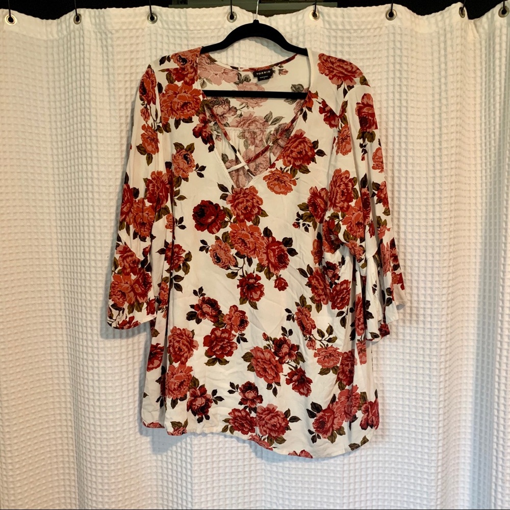 Torrid Floral Blouse